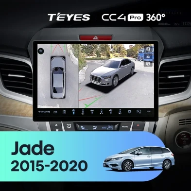 Штатная магнитола Teyes CC4 Pro 360 8/128 Honda Jade (2015-2020) Правый руль (13")