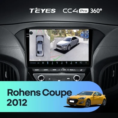 Штатная магнитола Teyes CC4 Pro 360 12/256 Hyundai Rohens Coupe 2012+ F3