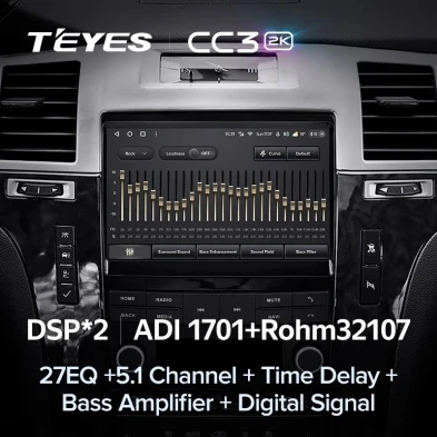 Штатная магнитола Teyes CC3 2K 4/64 Cadillac SLS (2007-2012)