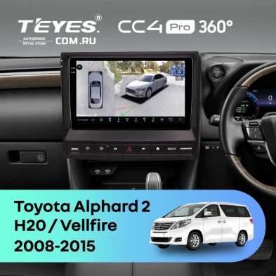 Штатная магнитола Teyes CC4 Pro 360 12/256 Toyota Alphard 2 H20 (2008-2015) F3