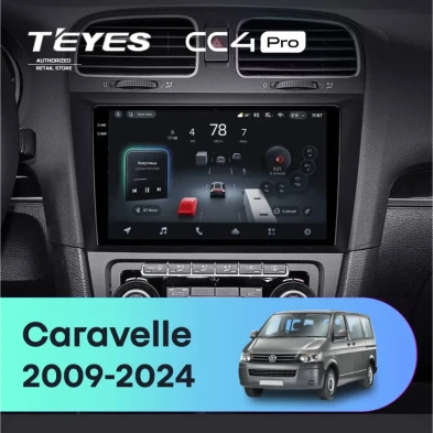 Штатная магнитола Teyes CC4 Pro 8/128 Volkswagen Caravelle (2009-2024)