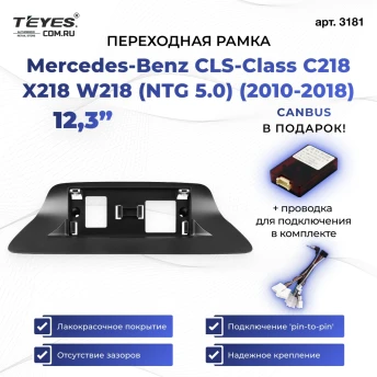Переходная рамка Mercedes-Benz CLS-Class C218 X218 W218 (NTG 5.0) (2010-2018) (12,3")