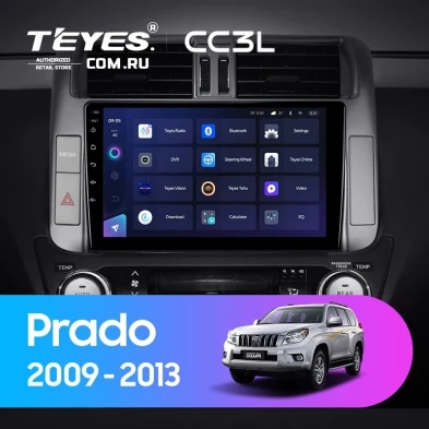 Штатная магнитола Teyes CC3L 4/64 Toyota Land Cruiser Prado 150 (2009-2013) F1 Тип-C