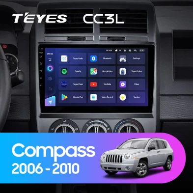 Штатная магнитола Teyes CC3L 4/32 Jeep Compass 1 MK (2006-2010)