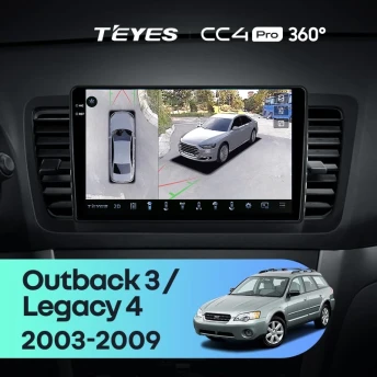 Штатная магнитола Teyes CC4 Pro 360 12/256 Subaru Outback 3 (2003-2009)