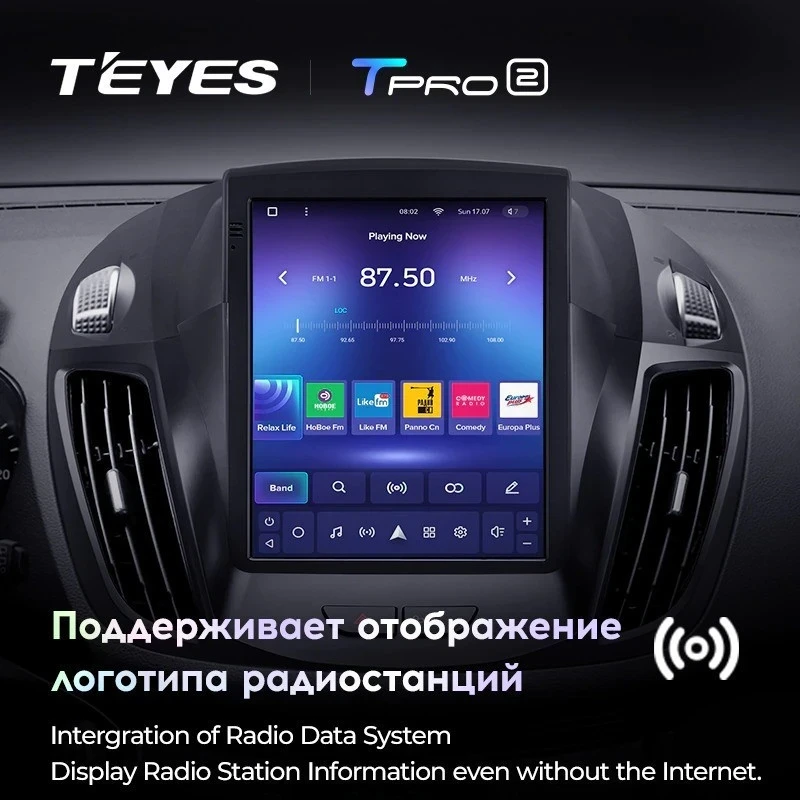 Штатная магнитола Tesla style Teyes TPRO 2 6/128 Ford Kuga 2 (2012-2019)