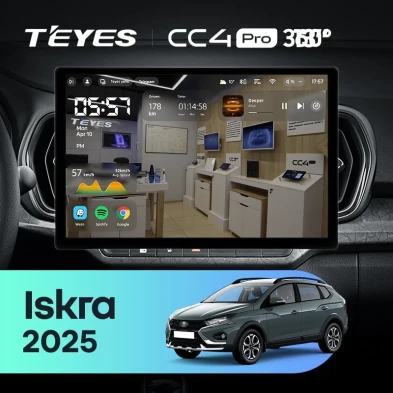 Штатная магнитола Teyes CC4 Pro 8/128 LADA Iskra SW Cross (2025-2026) Тип-A (13")