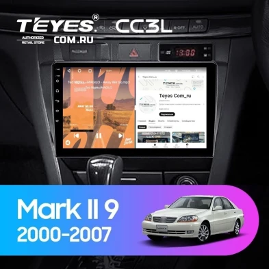 Штатная магнитола Teyes CC3L 4/64 Toyota Mark II 9 X100 (2000-2007) F1