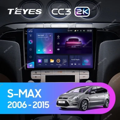 Штатная магнитола Teyes CC3 2K 4/64 Ford S-MAX 1 (2006-2015) F1