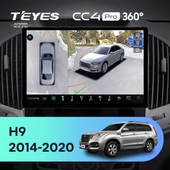 Штатная магнитола Teyes CC4 Pro 360 12/256 Haval H9 (2014-2020) (11")