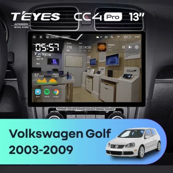Штатная магнитола Teyes CC4 Pro 12/256 Volkswagen Golf (2003-2009) (13")