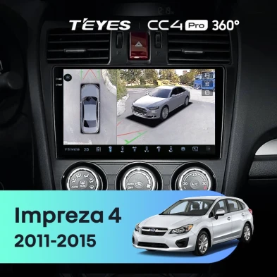Штатная магнитола Teyes CC4 Pro 360 12/256 Subaru Impreza 4 (2011-2015) Тип-B